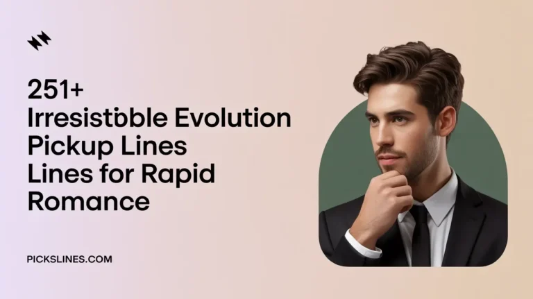 Evolution Pickup Lines