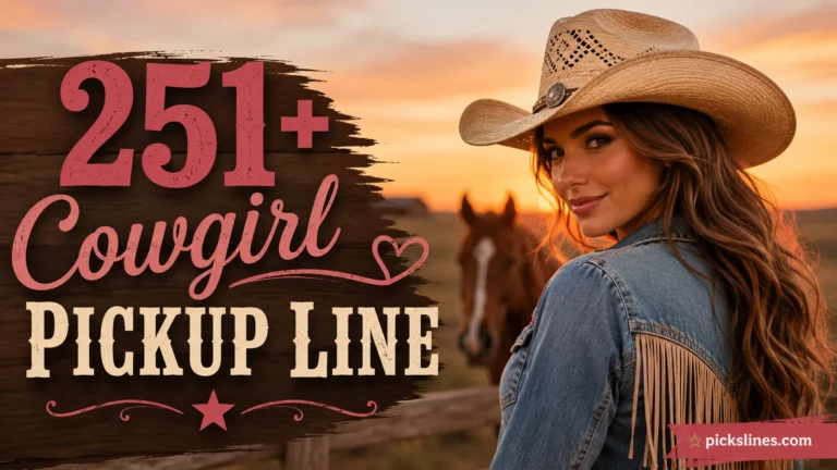 Cowgirl Pickup Line