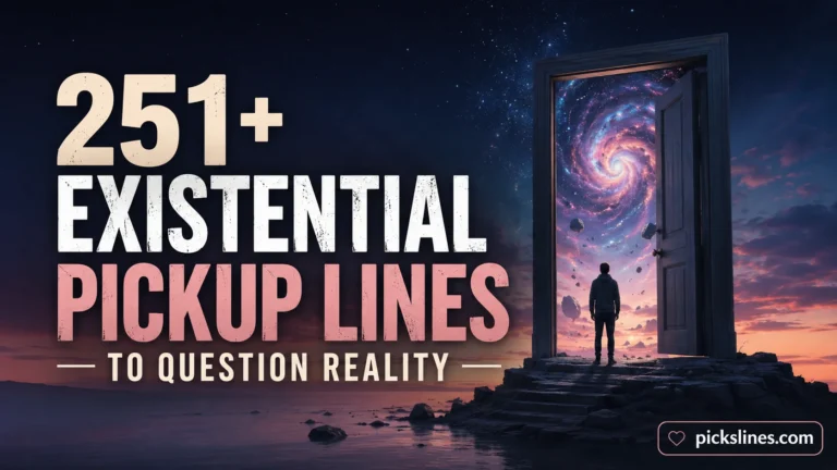 Existential Pickup Lines