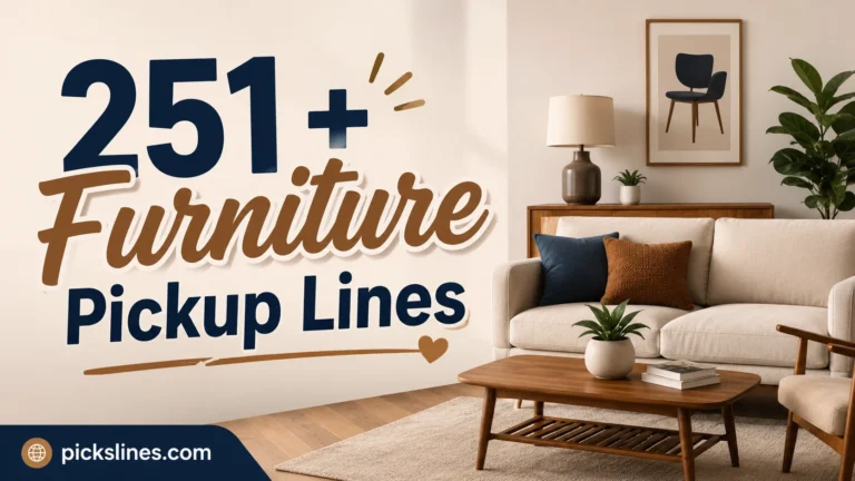 Furniture Pickup Lines