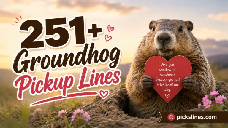 Groundhog Pickup Lines