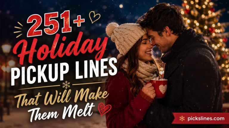 Holiday Pickup Lines