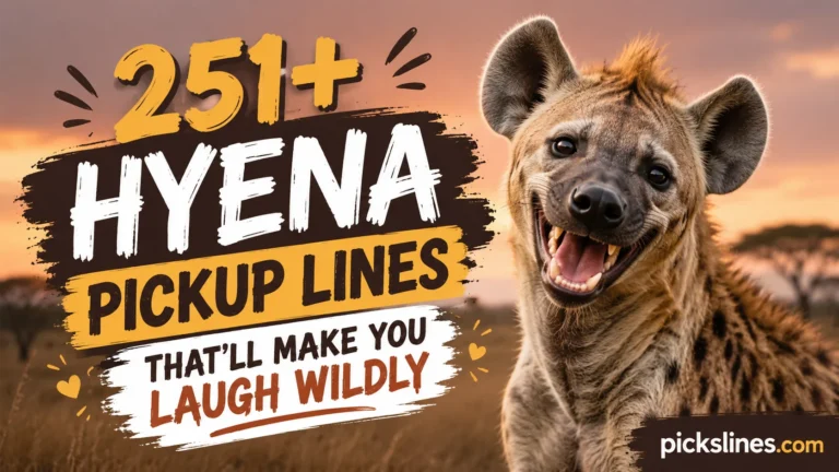 Hyena Pickup Lines
