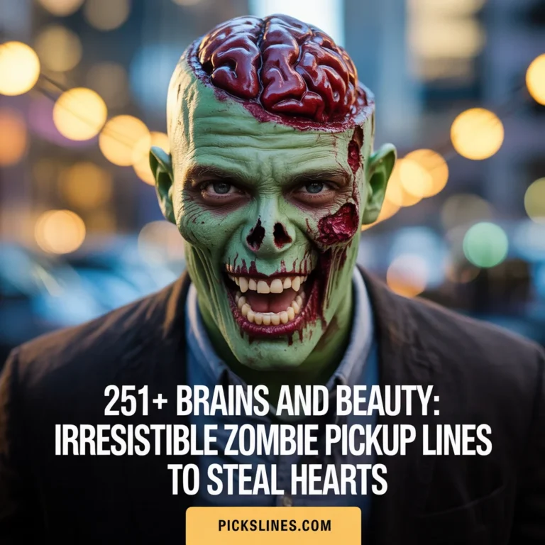 Zombie Pickup Lines