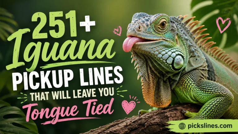 Iguana Pickup Lines