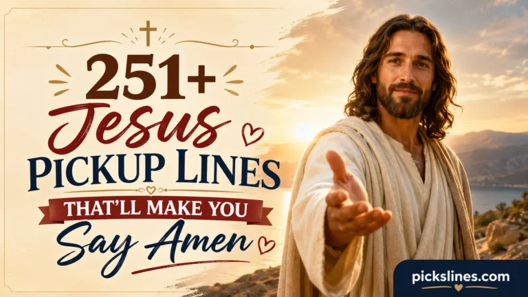 Jesus Pickup Lines