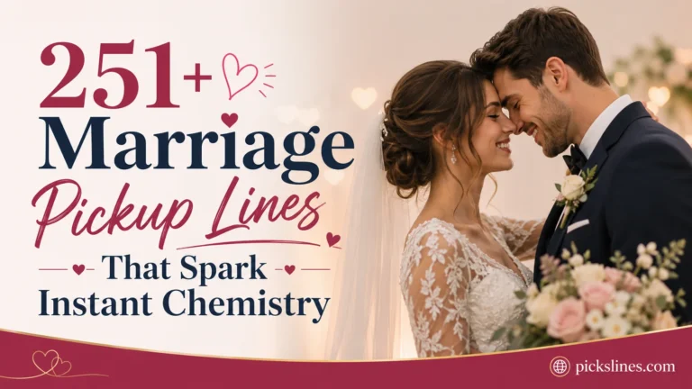 Marriage Pickup Lines