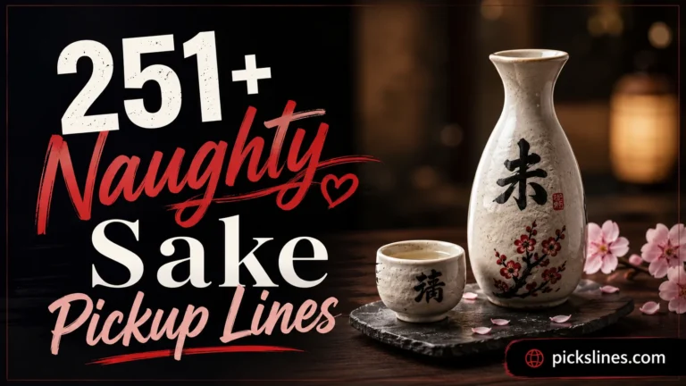 Naughty Sake Pickup Lines
