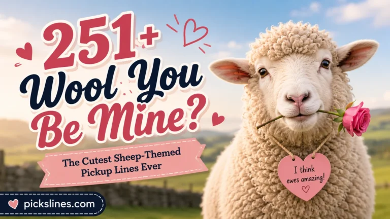 Sheep Themed Pickup Lines