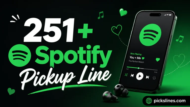 Spotify Pickup Line