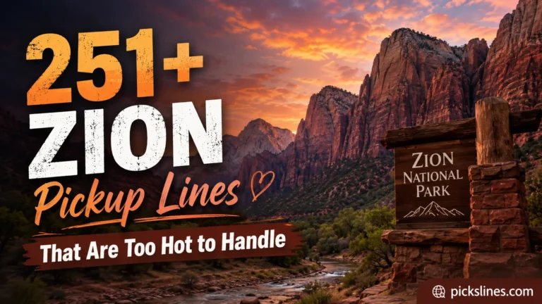 Zion Pickup Lines