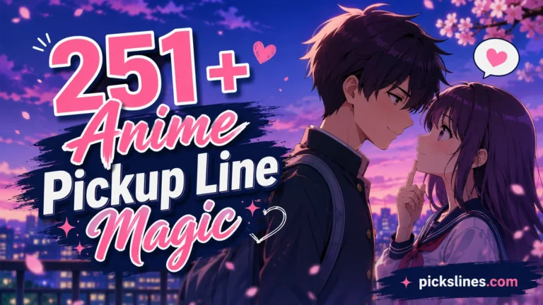 Anime Pickup Line