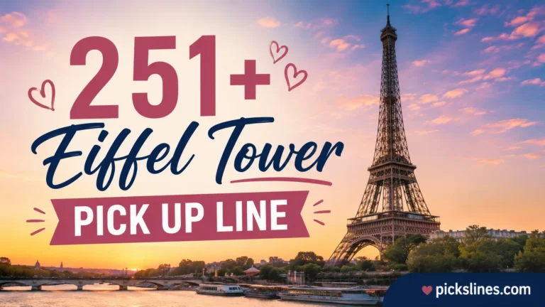 Eiffel Tower Pick Up Line