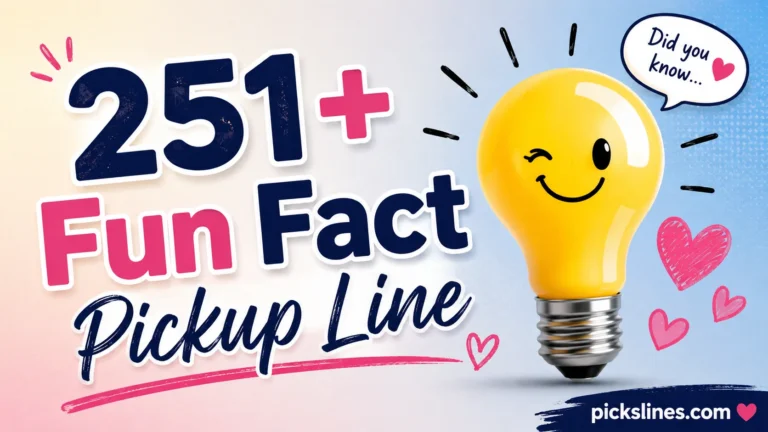 Fun Fact Pickup Line