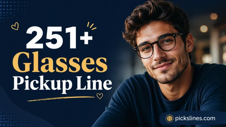 Glasses Pickup Line