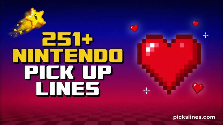 Nintendo Pick Up Line