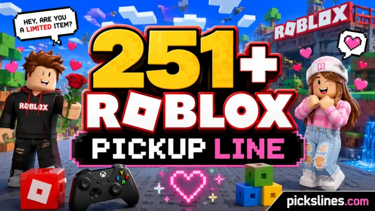 Roblox Pickup Line