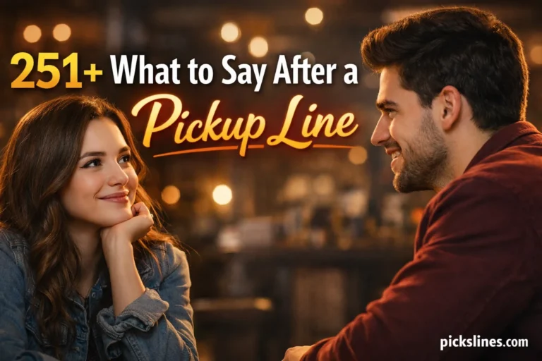 What to Say After a Pickup Line